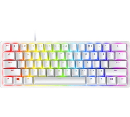 Игровая клавиатура Razer Huntsman Mini - Mercury Ed. (Red Switch) - Russian Layout/ Razer Huntsman Mini - Mercury Ed. (Red Switch) - Gaming keyboard  - Russian Layout