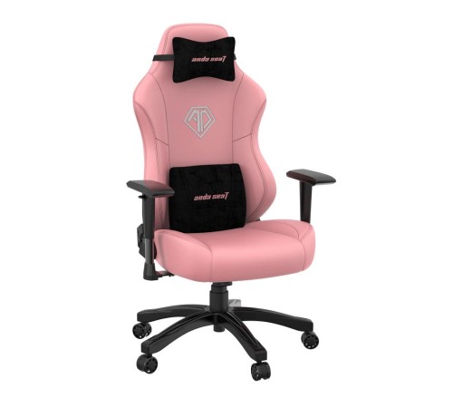 Кресло игровое Anda Seat Phantom 3, цвет розовый, размер L (90кг), материал ПВХ (модель AD18) (Мятая упаковка)