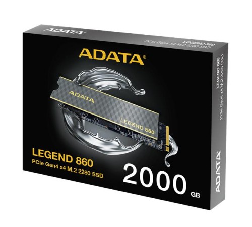 Твердотельный накопитель ADATA LEGEND 860 M.2 2280 NVMe PCIe 4.0 x4 2TB 6000/4000 COLOR BOX