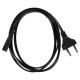 Кабель/ Кабель для аудио-видео техники IEC-320-C7, 2-pin 1,8m ,черный, iOpen<ACE023-1.8M>