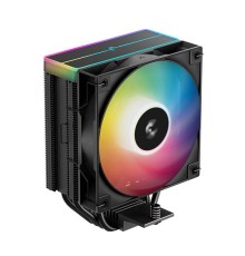 Кулер для процессора DEEPCOOL AG400 BK ARGB V2 LGA1851/1700/1200/115X/AM5/AM4 (18шт/кор, TDP 220W, PWM, ARGB Fan 120mm, 4 тепл. трубки, черный) RET (R-AG400-BKAMMN-GJD)