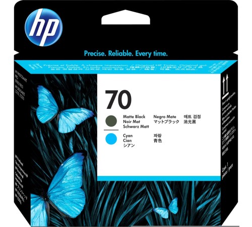 Печатающая головка/ HP 70 Matte Black and Cyan Printhead