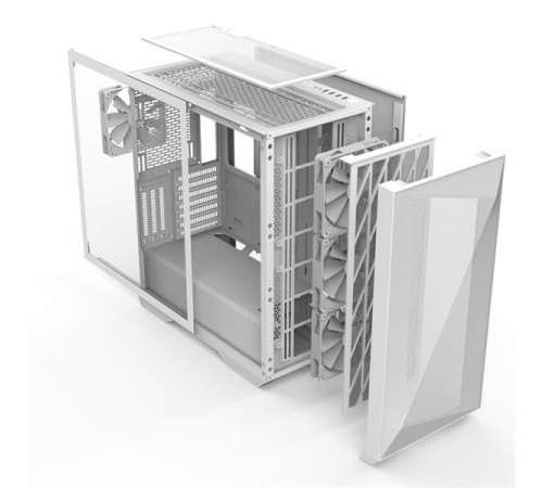 Корпус ZALMAN Z9 Iceberg MS, EATX, WHITE, WINDOW, 4x3.5", 5x2.5", 2xUSB2.0, 2xUSB3.0, 1xUSB 3.1 Gen2 Type-C, FRONT 3x140mm ARGB, REAR 1x140mm ARGB