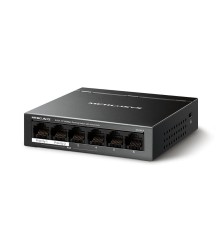 Коммутатор/ 6-Port 10/100 Mbps Desktop Switch with 4-Port PoE+ PORT: 4x10/100 Mbps PoE+ Ports, 2x10/100 Mbps Non-PoE Ports SPEC: Compatible with 802.3af/at PDs, 40 W PoE Power, Desktop Steel Case, Wall Mounting FEATURE: Extend Mode for 250m PoE Transmitti