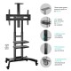 ONKRON мобильная стойка для ТВ 50"-86", макс 90.9кг, чёрная TS1881