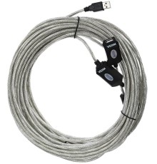 Кабель-адаптер/ Кабель-адаптер USB2.0-repeater, удлинительный активный <Am-->Af> 20м VCOM <VUS7049-20M>