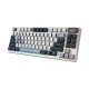 Клавиатура беспроводная Keyboard MSI FORGE GK600 TKL, Wireless, Mechanical Linear Switches, RGB LED, 4000mA/h, Sky