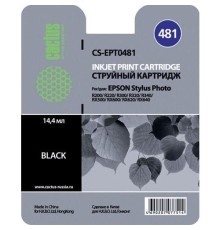 -/ Картридж струйный Cactus CS-EPT0481 T0481 черный (16мл) для Epson Stylus Photo R200/R220/R300/R320/R