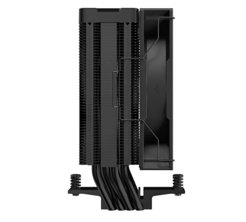 Кулер для процессора DEEPCOOL AG400 DIGITAL BK ARGB LGA1700/1200/115X/AM5/AM4 (9шт/кор, TDP 220W, PWM, ARGB Fan 120mm, 4 тепл. трубки, черный) RET (R-AG400-BKADMN-G-1)