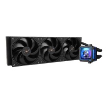 Водяное охлаждение для процессора/ Water Cooling System Thermalright Frozen Warframe Pro 360 Black (360mm, Black, / Fans: 3x120mm, 70.84CFM, 29.8dBA, 2000RPM/ Pump height 60mm, 23dBA, 3000RPM, Rad thickness 27mm/ S: 1200, 1700, 1851, 2011, 2066, 115X, AM4