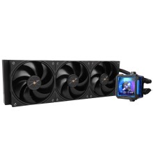 Водяное охлаждение для процессора/ Water Cooling System Thermalright Frozen Warframe Pro 360 Black (360mm, Black, / Fans: 3x120mm, 70.84CFM, 29.8dBA, 2000RPM/ Pump height 60mm, 23dBA, 3000RPM, Rad thickness 27mm/ S: 1200, 1700, 1851, 2011, 2066, 115X, AM4