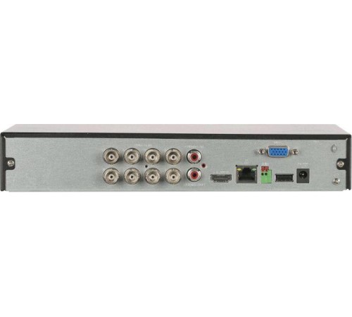 8-канальный HDCVI-видеорегистратор с FR Формат видеосигнала: HDCVI AHD TVI IP CVBS; отображение: до 8Мп; запись: до 8Мп@7к/с 4M-N@25к/с; кодирование: AI/H.265+ H.265 H.264+ H.264; IP-каналы: до 16 каналов до 8Мп; накопители: 1 SATA III до 16Тбайт; видеовы