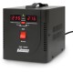 Стабилизатор POWERMAN AVS 1500D, черный, ступенчатый регулятор, цифровые индикаторы уровней напряжения, 1500ВА, 140-260В, максимальный входной ток 10А, 2 евророзетки, IP-20, напольный, 200мм х 160мм х 190мм, 4 кг./ Stabilizer POWERMAN AVS 1500D, black, s