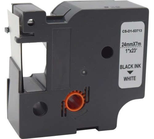-/ Картридж ленточный Cactus CS-D1-53713 53713 черный/белый для Dymo Rhino Pro 6000, LM 500TS