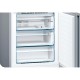 Холодильник BOSCH Serie 4, Full NoFrost, Габариты 203x70x67, Общий пол. объем: 435 (х:330, м:105), Серебристый, Цифровой LED дисплей (черный), Утопленные ручки во всю высоту, Multi Airflow, Нулевые зоны VitaFresh с регулировкой температуры, Зона свежест