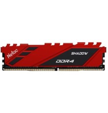 Оперативная память Netac Shadow 16GB DDR4-2666 (PC4-21300) C19 19-19-19-43 1.2V Memory module (DIMM) Red