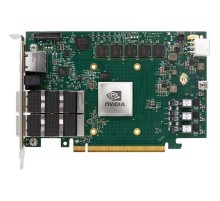 Интеллектуальный сетевой адаптер/ NVIDIA BlueField-2 P-Series DPU 100GbE Dual-Port QSFP56, integrated BMC, PCIe Gen4 x16, Secure Boot Enabled, Crypto Enabled, 16GB on-board DDR, 1GbE OOB management, Tall Bracket, FHHL