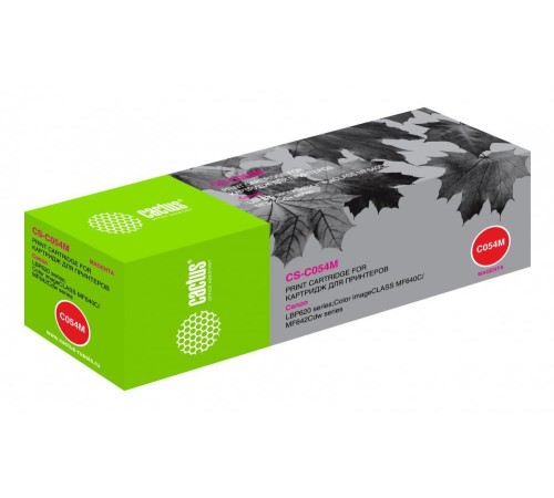 -/ Картридж лазерный Cactus CS-C054M 054 M пурпурный (1200стр.) для Canon LBP 621Cw/623Cdw/641Cw/643Cdw