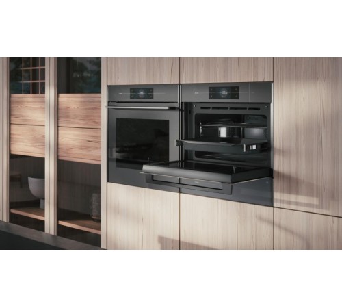 Встраиваемый духовой шкаф ASKO/ 741110, Встраиваемый духовой шкаф ASKO, компактный, высота 45 см, функция приготовления на пару и СВЧ, объем 50 л, полноцветный сенсорный TFT-дисплей, 143 автоматические программы, 11 режимов нагрева, режим ProRoast, Су-вид