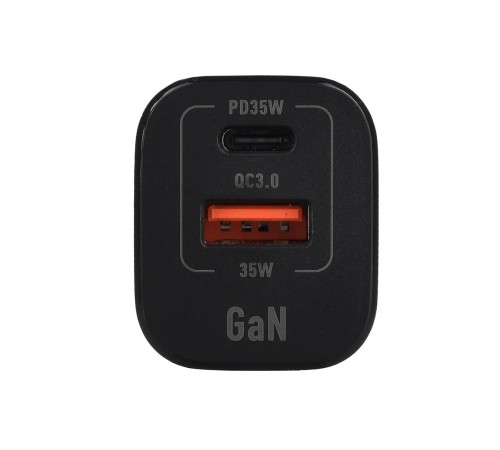 Сетевое З/У/ Сетевое З/У GoPower GPQC09 1USB+1Type-C 35W QC3.0 GAN черный Сетевое З/У/ Сетевое З/У GoPower GPQC09 1USB+1Type-C 35W QC3.0 GAN черный
