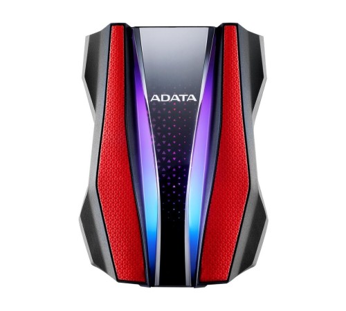 Внешний жесткий диск/ Portable HDD 2TB ADATA HD770G (Red), USB 3.2 Gen1, IP68, RGB lighting, 139x98x26mm, 270g /3 года/ Внешний жесткий диск/ Portable HDD 2TB ADATA HD770G (Red), USB 3.2 Gen1, IP68, RGB lighting, 139x98x26mm, 270g /3 года/