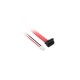 Кабель SATA 22pin F to sata 7pin F 90 градусов + 2P HS GCR