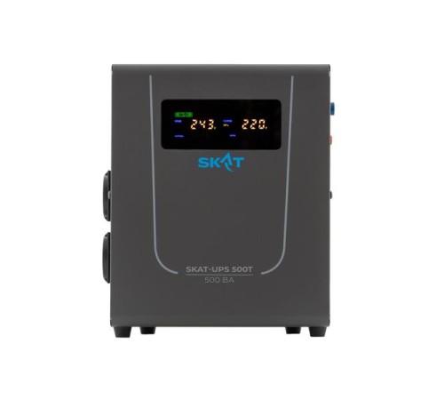 Источник бесперебойного питания (4501) SKAT-UPS 500T источник питания Line-Interactive 220В, 500ВА,работает от 1 внешней АКБ