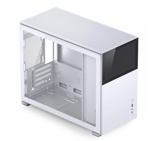 Корпус без блока питания/ Case JONSBO D31 STD SCREEN, Mini-Tower, TG, no fans, 1xUSB-A 3.2 + 1xUSB-C 3.2, mATX, mDTX, mITX White