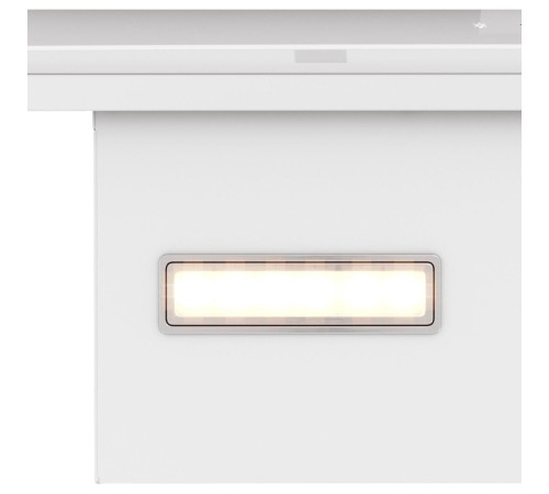 Вытяжка Franke/ Best, Вытяжка наклонная TEMPER 60 WH, 60 см, 1000 м3/ч, сенсорное управление, LED освещение, 62 дБ, Угольный фильтр Ф-09 (опция), Основной цвет белый, Фальштруба белый цвет