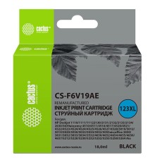 -/ Картридж струйный Cactus CS-F6V19AE 123XL черный (480стр.) (18мл) для HP DeskJet 1110/1111/1112/2130
