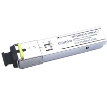 Трансивер/ OSNOVO Оптический SFP Модуль GE, одно волокно SM, до 1,25 Гбит/c, SC, до 20км, Tx:1550/Rx:1310, DDM