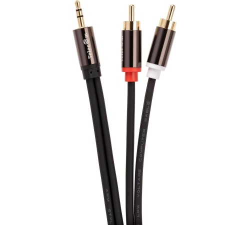 Кабель/ Кабель соединит 3.5 Jack (M) - 2xRCA (M), 3м Telecom PRO <TAV7183M-3M>