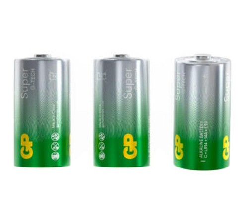 Батарейка C Алкалиновые батарейки GP Super Alkaline G-Tech 14А типоразмера C - 2 шт. на блистере (2 шт.)