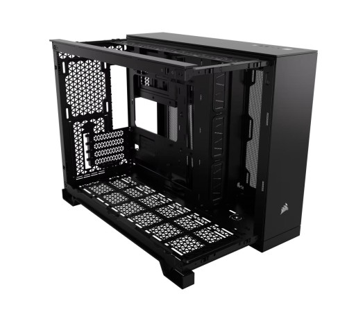 Корпус без блока питания/ Case Corsair 2500D Airflow, Midi-Tower, TG, no fan, 2xUSB-A 3.2, 1xUSB 3.2 Type-C, mATX, mITX Black