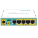 Маршрутизатор/ hEX PoE lite 5xEthernet with PoE output for four ports, USB, 650MHz CPU, 64MB RAM, RouterOS L4