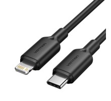Кабель Vention USB 2.0 CM/Lightning 8M для iPad/iPhone 3A - 1м. Черный