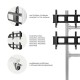 ONKRON напольный мобильный стенд для видеостен 2х2 4 x 43”- 55" FSPRO2L-22 серебристый