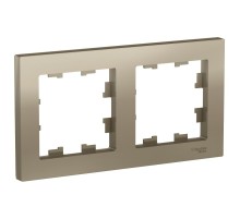 ATLASDESIGN 2-постовая РАМКА, универсальная, ШАМПАНЬ