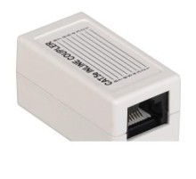 Проходной адаптер кат.5E UTP, тип RJ45-RJ45 (8P8C), белый