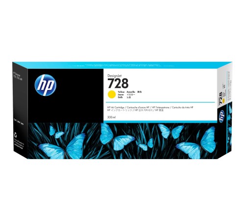 Картридж/ HP 728 300-ml Yellow InkCart