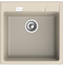 Кухонная мойка RIVELATO RIVELATO Мойка RAUM 50  1-чаша 500*510мм, монтаж: врезной, материал: кварц, цвет: темно-бежевый