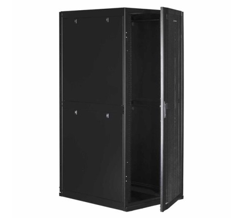 Серверный шкаф SMARTWATT Серверный шкаф Rack S-Series 42U 800x1070мм, двери с перфорацией, боковые панели 4шт и ролики в комплекте, черный (4512020620017)