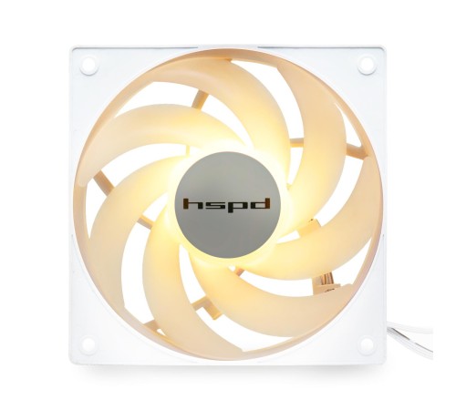 Кулер/ Case Cooler HSPD M1 White (120x120x25mm, 4-pin PWM, ARGB, 57.56CFM, 26.86dBA, 1600RPM, White) Кулер/ Case Cooler HSPD M1 White (120x120x25mm, 4-pin PWM, ARGB, 57.56CFM, 26.86dBA, 1600RPM, White)