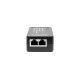 PoE-инжектор Gigabit Ethernet/ PoE-инжектор Gigabit Ethernet на 1 порт, мощностью до 30W. Совместим с оборудованием PoE IEEE 802.3af/at (без автоматического определения PoE) Мощность PoE на порт - до 30W. Напряжение PoE - 48V(конт. 1,2(+), 3,6(-)). Порты: