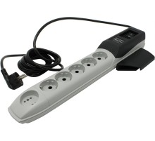 Сетевой фильтр Pilot Pro GP 6 розеток (5 евро + 1Gadget Parking) 7 м, автомат защиты/ Surge protector Pilot PRO GP 6 outlets (5 euro + 1 without ground) 10A / 2.2kVt, 7m, automatic circuit-breaker
