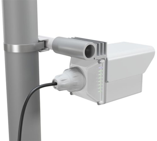 Точка доступа MikroTik Cube 60Pro ac (60Ghz antenna, 802.11ay wireless and 5GHz 802.11ac backup, 4 core x 716MHz CPU, 256MB RAM, 1 x Gigabit LAN port, RouterOS L4, POE, PSU) for use as a CPE in Point-to-Multipoint