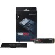 Твердотельные накопители/ Samsung SSD 980 PRO, 1000GB, M.2(22x80mm), NVMe 1.3c, PCIe 4.0 x4, 3-bit MLC, R/W 7000/5000MB/s, IOPs 1 000 000/1 000 000, DRAM buffer 1024MB, TBW 600, DWPD 0.33, with Heatsink (12 мес.)