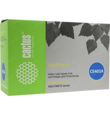 -/ Картридж лазерный Cactus CS-CE402A CE402A желтый (6000стр.) для HP CLJ M551 series