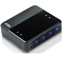 Переключатель Aten US434-AT USB, 4 ПК> 4 устройства, 4 USB B-тип > 4 USB A-тип, Male > Female, со шнурами A-B 2х1.2м.+2х/ 4P USB3.1 Gen1 Peripheral Sharing Device