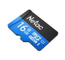 Носитель информации Netac P500 Standard 16GB MicroSDHC U1/C10 up to 90MB/s, retail pack with SD Adapter